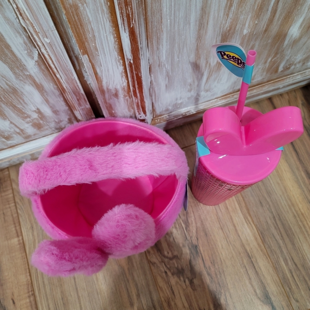 NWT Peeps Treat Basket & Grid Tumbler Bundle - Picture 2 of 6